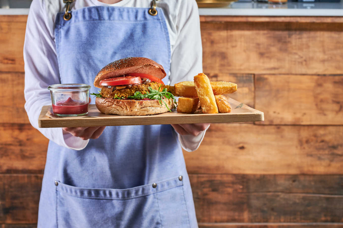 Large portions of food